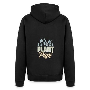 Rétro Plante Papi Plantes Jardinage Un Papa Jardinier - Veste à capuche bio Premium Unisexe - noir - Dos - Nico (187cm)