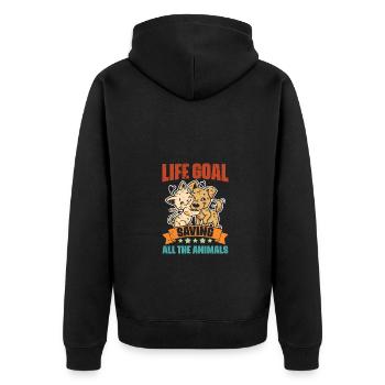 Vintage Veterinary Life Goal pour A Vet Med - Veste à capuche bio Premium Unisexe - noir - Dos - Nico (187cm)