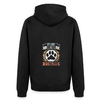 Ce n’est pas des poils de chien, c’est un animal de compagnie Fur-Fetti Dogs Paw - Veste à capuche bio Premium Unisexe - noir - Dos - Nico (187cm)