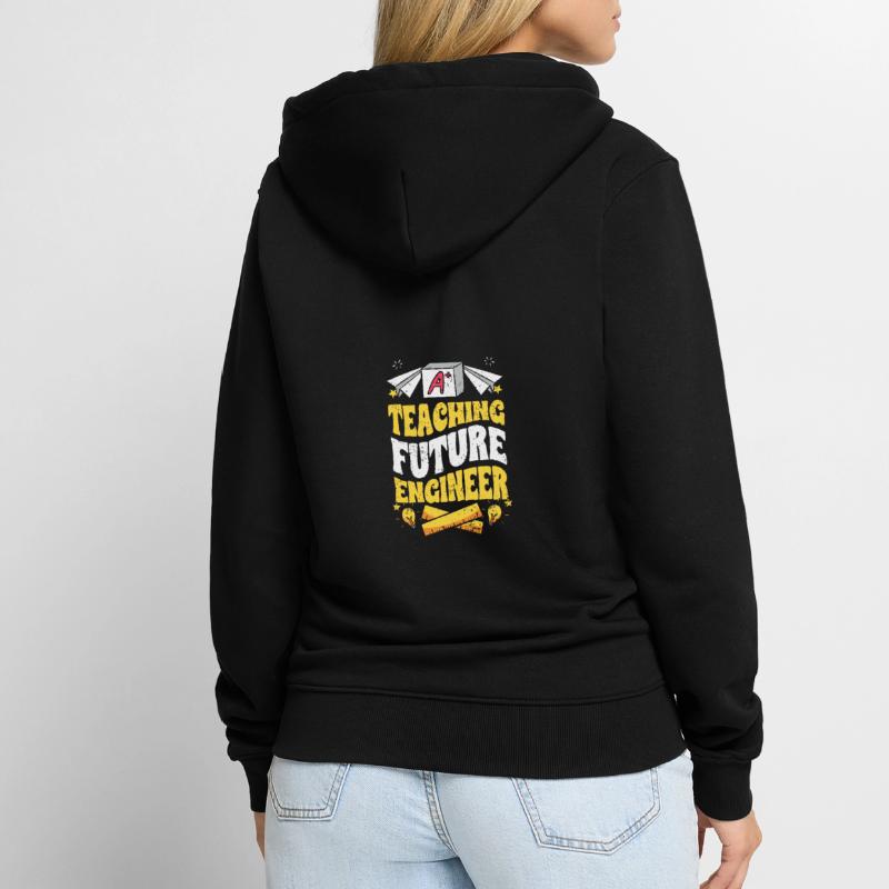 Teaching Future Engineer Awesome Engineering Math Unisex Premium Organic Zip Hoodie