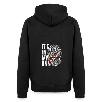 It's In My DNA Awesome Go-Kart Racing For Karting - Unisex Premium Organic Zip Hoodie - black - Back - Nico (187cm)