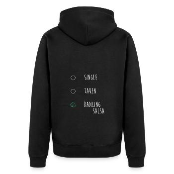 Salsa Dancer Dancer - Unisex Premium Organic Zip Hoodie - black - Back - Nico (187cm)