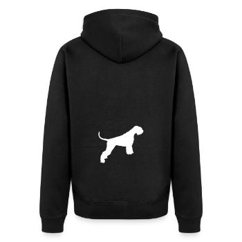 Géant Blanc - Veste à capuche bio Premium Unisexe - noir - Dos - Nico (187cm)