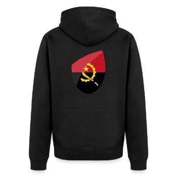Drapeau Angola - Veste à capuche bio Premium Unisexe - noir - Dos - Nico (187cm)