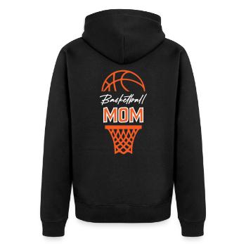 Maman basketteuse - Veste à capuche bio Premium Unisexe - noir - Dos - Nico (187cm)