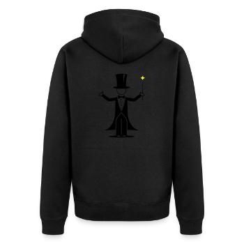 Conception d’assistant - Veste à capuche bio Premium Unisexe - noir - Dos - Nico (187cm)