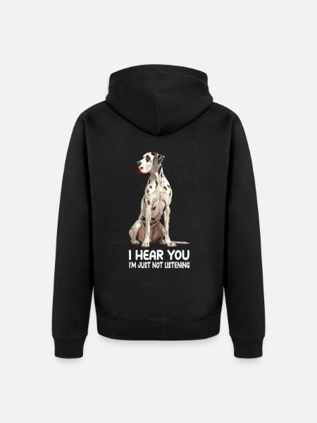Dogue allemand - Veste à capuche bio Premium Unisexe - noir