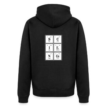 | scientifique Tableau périodique des éléments - Veste à capuche bio Premium Unisexe - noir - Dos - Nico (187cm)