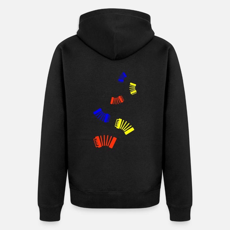 Instrument accordéon - Veste à capuche bio Premium Unisexe - noir