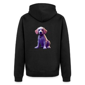 English Setter Dog - English Setter - Veste à capuche bio Premium Unisexe - noir - Dos - Nico (187cm)