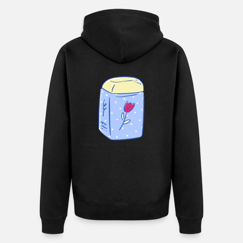 pot senteur fleur. - Veste à capuche bio Premium Unisexe - noir