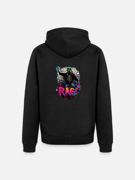 IMG 1641 - Unisex Premium Bio Zip Hoodie - Schwarz