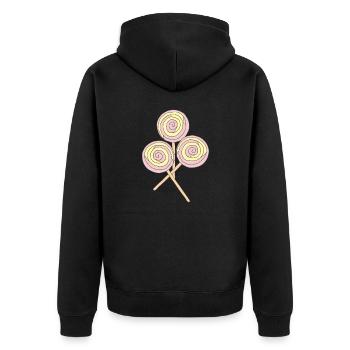 Sucette 3 - Veste à capuche bio Premium Unisexe - noir - Dos - Nico (187cm)
