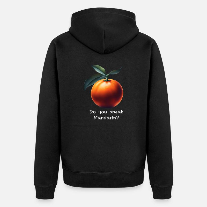 Talking Mandarin Magic : Parlez-vous chinois ? - Veste à capuche bio Premium Unisexe - noir