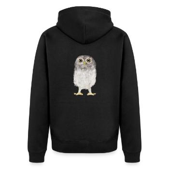 Hibou - Veste à capuche bio Premium Unisexe - noir - Dos - Nico (187cm)
