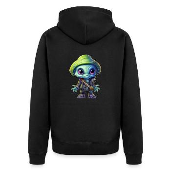 Alien Alien Pirate - Veste à capuche bio Premium Unisexe - noir - Dos - Nico (187cm)