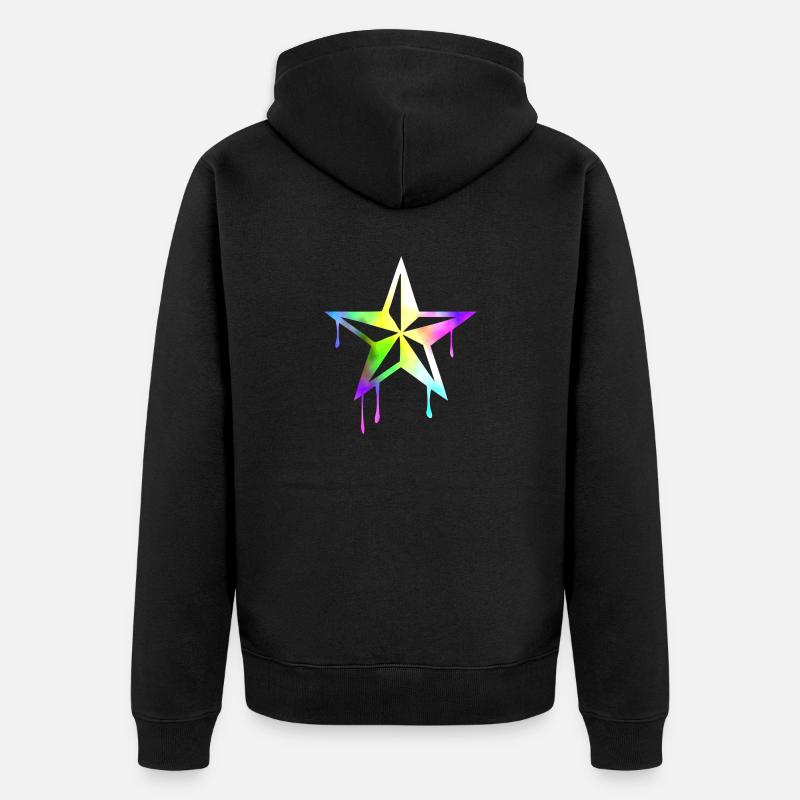 nautic_star_watercolor - Veste à capuche bio Premium Unisexe - noir