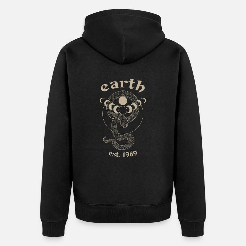 nouilles de danger - Veste à capuche bio Premium Unisexe - noir