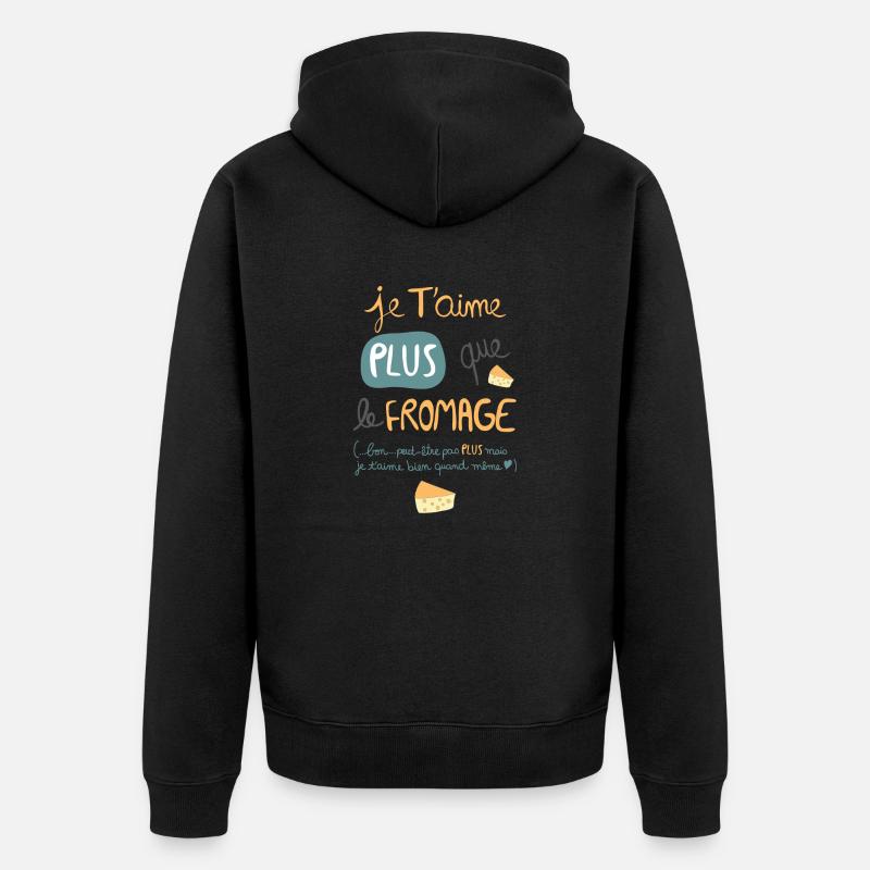 fromage - Veste à capuche bio Premium Unisexe - noir