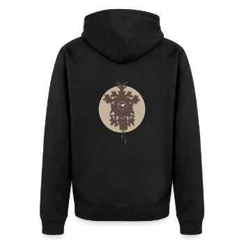 black forest Black Forest Cuckoo Clock Schiltach - Unisex Premium Organic Zip Hoodie - black - Back - Nico (187cm)