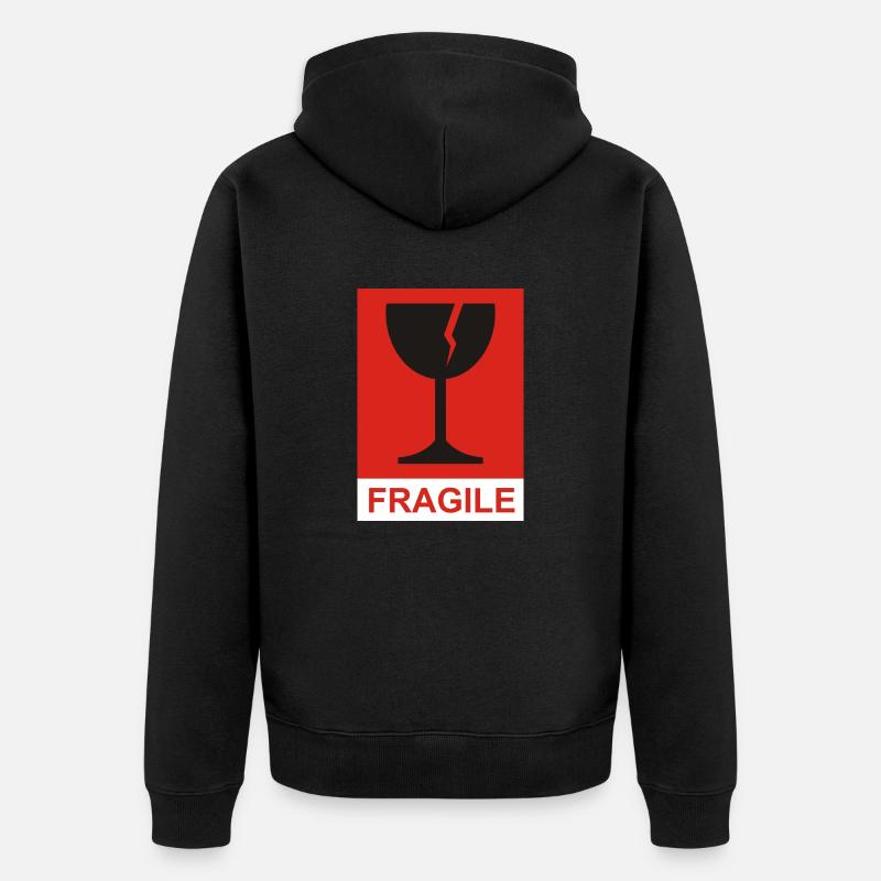 FRAGIL - Veste à capuche bio Premium Unisexe - noir
