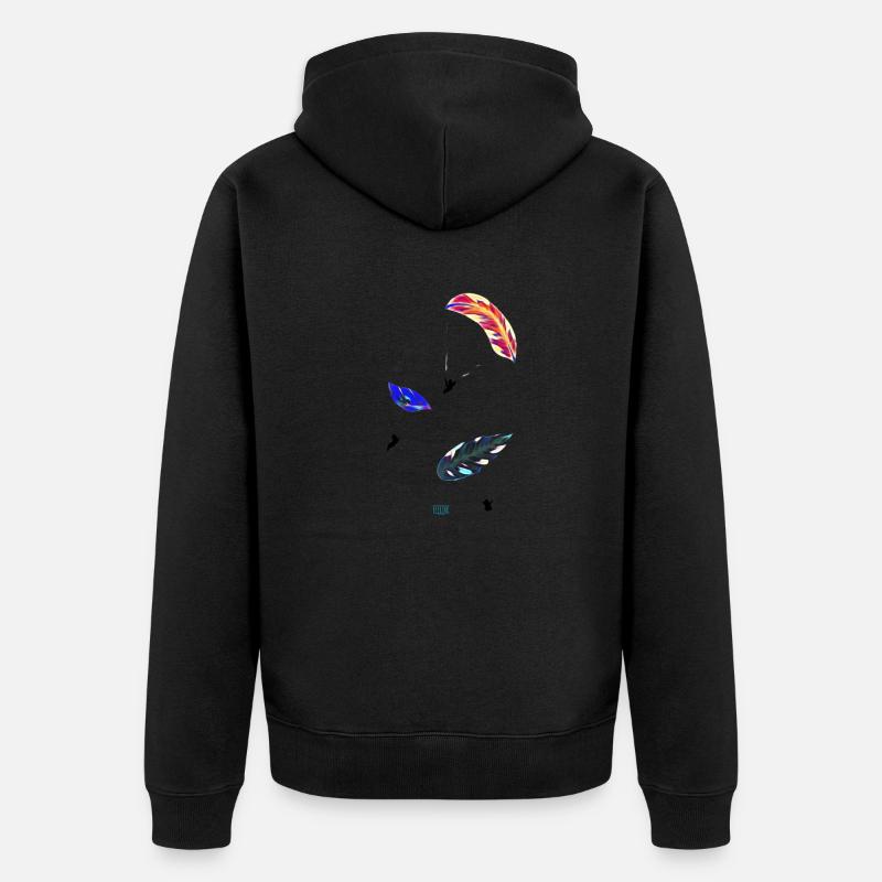 Parapente parapente plume para - Veste à capuche bio Premium Unisexe - noir