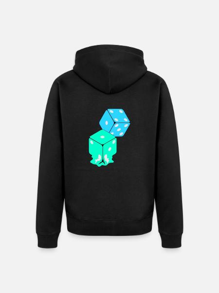 Dice - Veste à capuche bio Premium Unisexe - noir