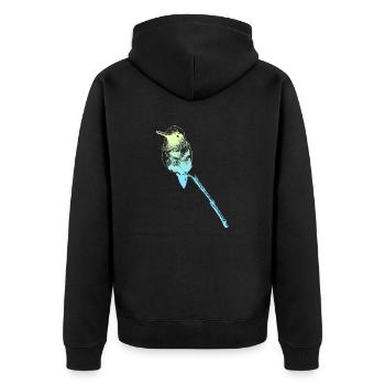 Hummingbird Bird Animal Birds colorful Hummingbirds Nature - Unisex Premium Organic Zip Hoodie - black - Back - Nico (187cm)