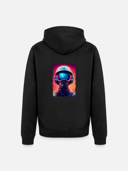 Chasseurs d’assaut - Veste à capuche bio Premium Unisexe - noir