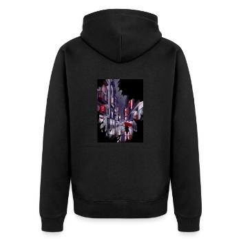 Tokyo - Veste à capuche bio Premium Unisexe - noir - Dos - Nico (187cm)