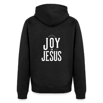 La joie en Jésus - Veste à capuche bio Premium Unisexe - noir - Dos - Nico (187cm)