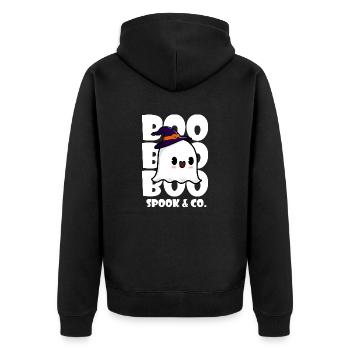 BOO SPOOK & CO. - Veste à capuche bio Premium Unisexe - noir - Dos - Nico (187cm)