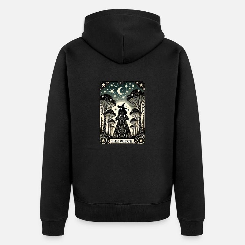 Die Hexe - Unisex Premium Bio Zip Hoodie - Schwarz