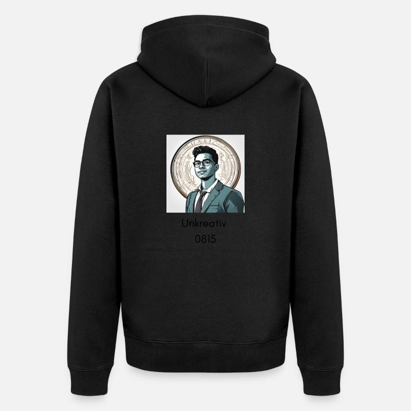 Manque de créativité 2 - Veste à capuche bio Premium Unisexe - noir