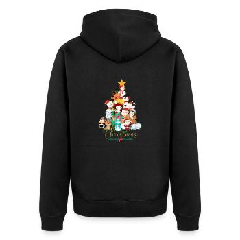 Noël - Veste à capuche bio Premium Unisexe - noir - Dos - Nico (187cm)