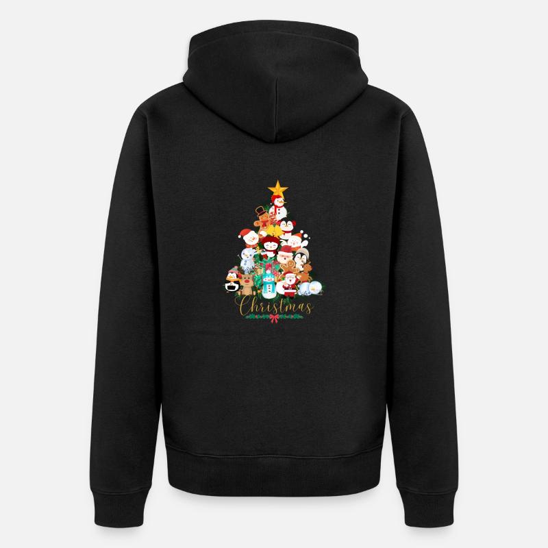 Noël - Veste à capuche bio Premium Unisexe - noir