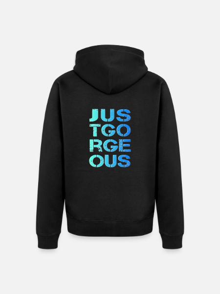 Juste super, parfaite, magnifique dentelle - Veste à capuche bio Premium Unisexe - noir