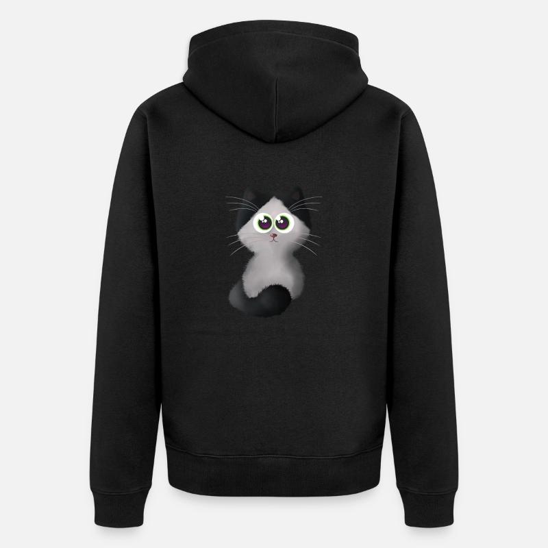 Catégorie 2 - Veste à capuche bio Premium Unisexe - noir