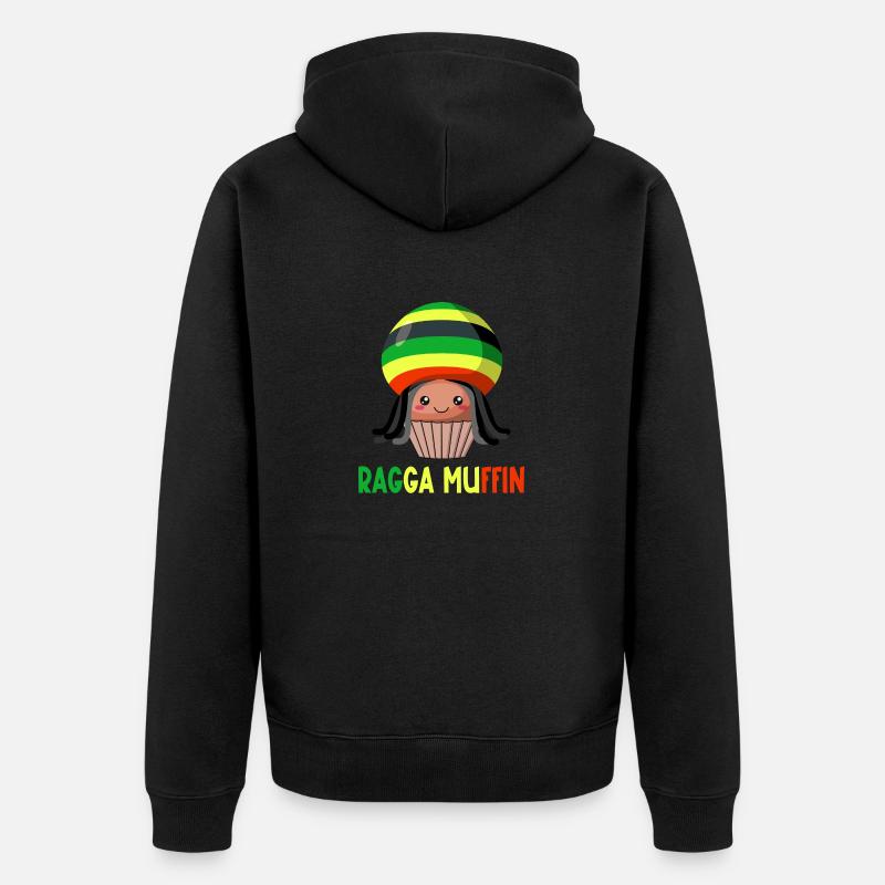 ragga muffin - Veste à capuche bio Premium Unisexe - noir