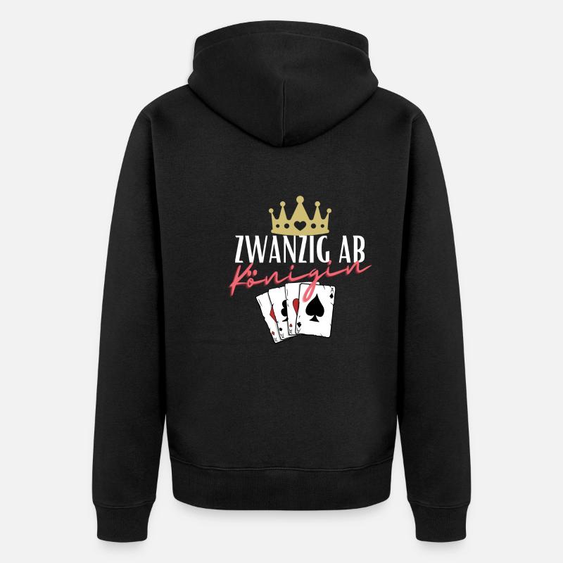 Vingt de Queen - Veste à capuche bio Premium Unisexe - noir