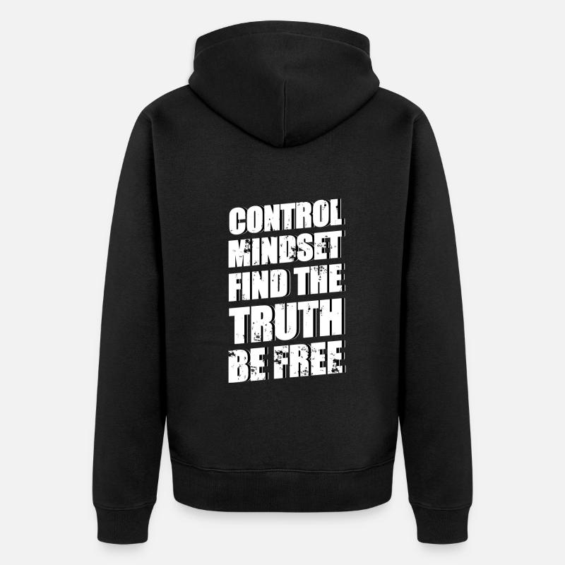 Mentalité - Veste à capuche bio Premium Unisexe - noir
