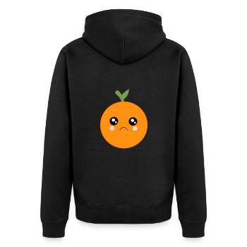 Kawaii Oranges Kawaii Fruits Kawaii Fruit - Veste à capuche bio Premium Unisexe - noir - Dos - Nico (187cm)