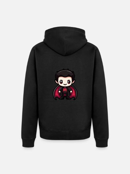 Vampire Halloween Comic Baby - Unisex Premium Organic Zip Hoodie - black
