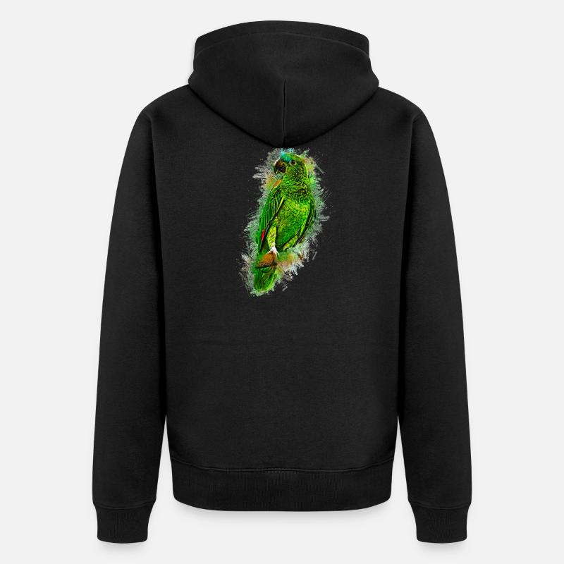Papagei - Veste à capuche bio Premium Unisexe - noir