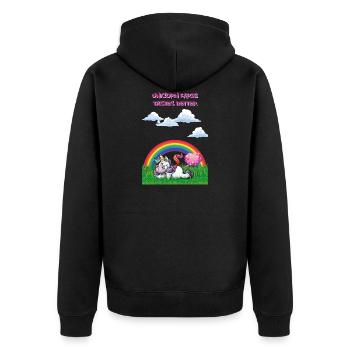 Les saveurs de pets de licorne ont un meilleur goût de pets de licorne - Veste à capuche bio Premium Unisexe - noir - Dos - Nico (187cm)