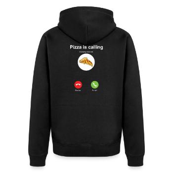 Je dois partir. - Veste à capuche bio Premium Unisexe - noir - Dos - Nico (187cm)
