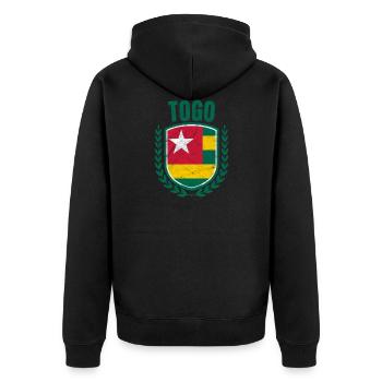 Togo - Veste à capuche bio Premium Unisexe - noir - Dos - Nico (187cm)