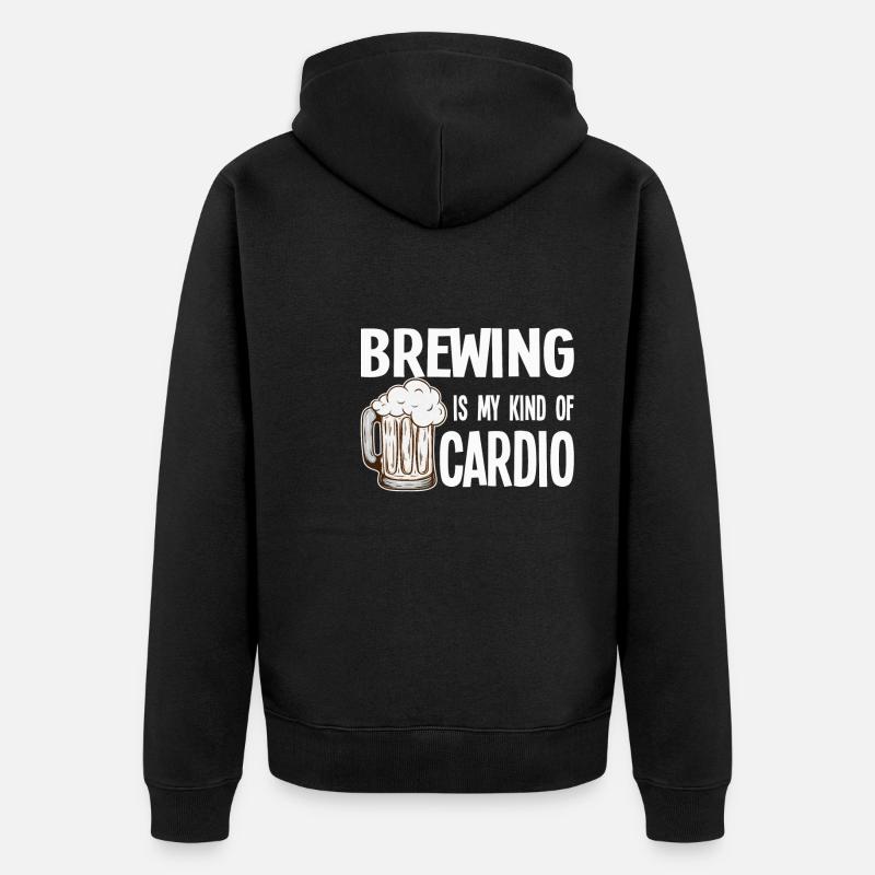 Brasserie Beer Cadeau - Veste à capuche bio Premium Unisexe - noir