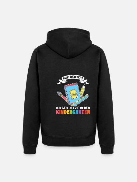 Kindergarten Anfang Kindergartenkind Geschenk - Unisex Premium Bio Zip Hoodie - Schwarz