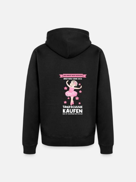 Ballerina Mädchen Ballett Geschenk - Unisex Premium Bio Zip Hoodie - Schwarz